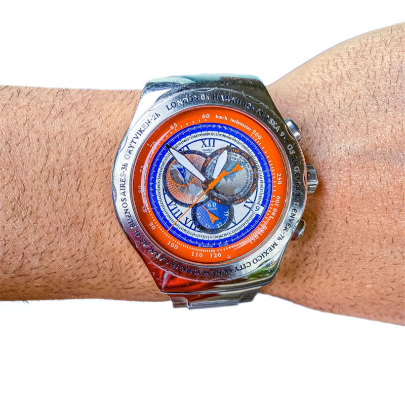 SWATCH IRONY TRAVEL MAN (YOS418G)-