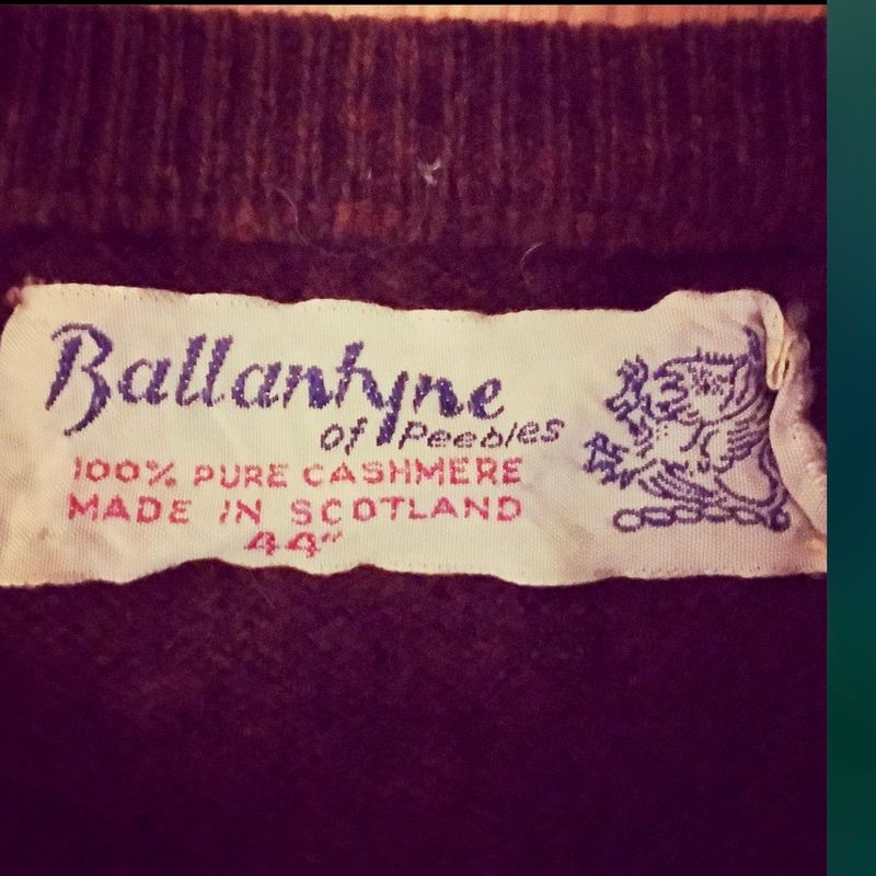 Sweater Vintage Cashmere Ballantyne | Ballantyne Of Peebles Usado