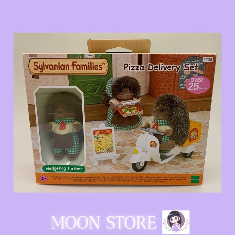 Sylvanian Families Pizza Delivery Item Raro Epoch Nunca