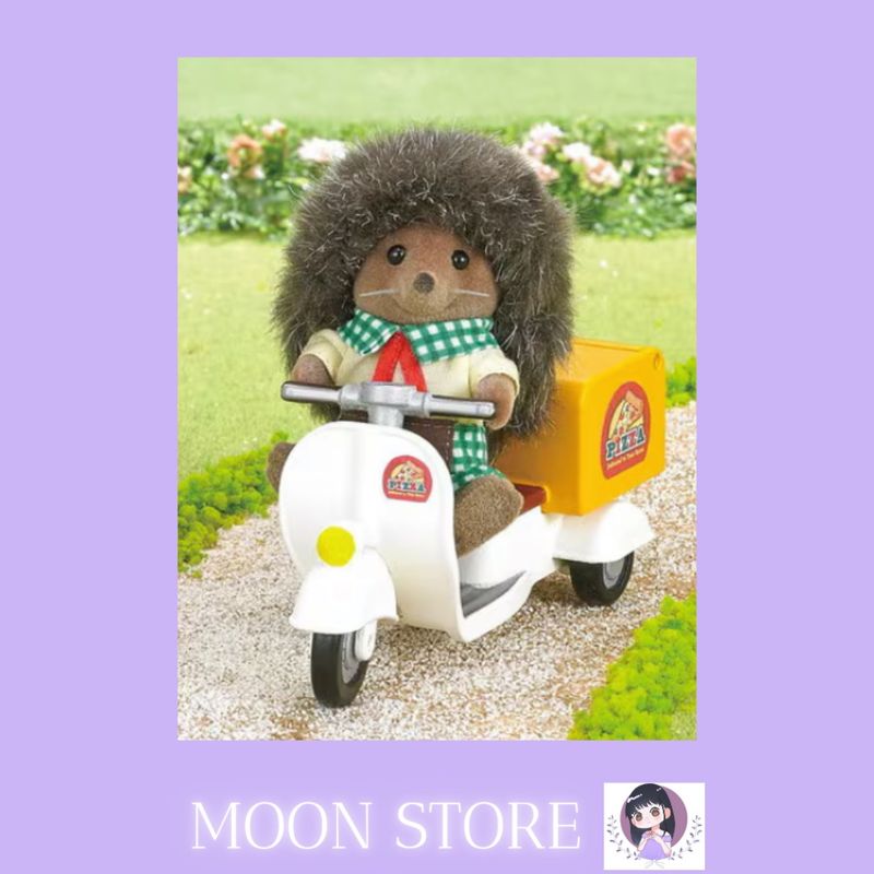 Sylvanian Families Pizza Delivery Item Raro Epoch Nunca