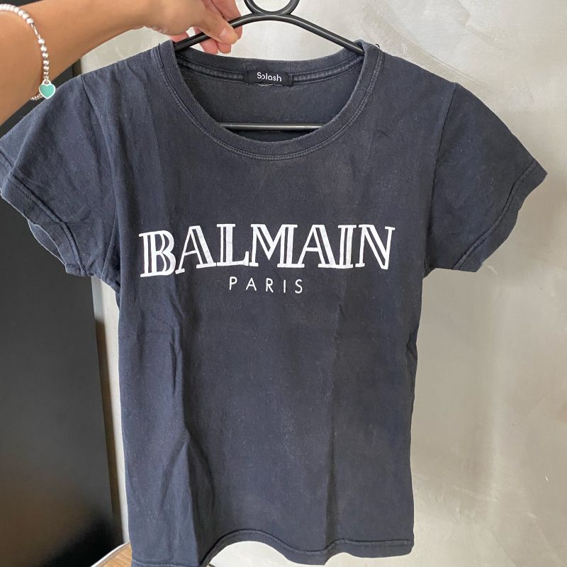 T-Shirt Inspiração Balmain Blusa Feminina Usado 67212256 enjoei