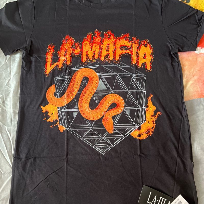 T-Shirt Lá Mafia Cobra | Camiseta Feminina Lá Mafia Nunca Usado