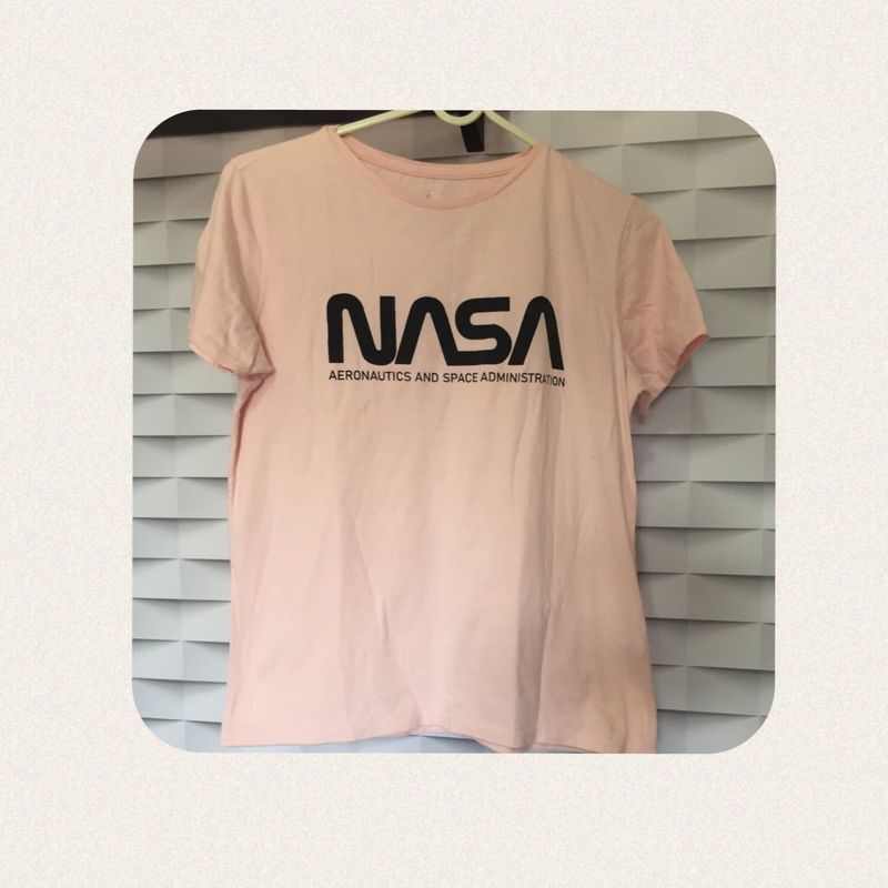 Camiseta nasa feminina store c&a