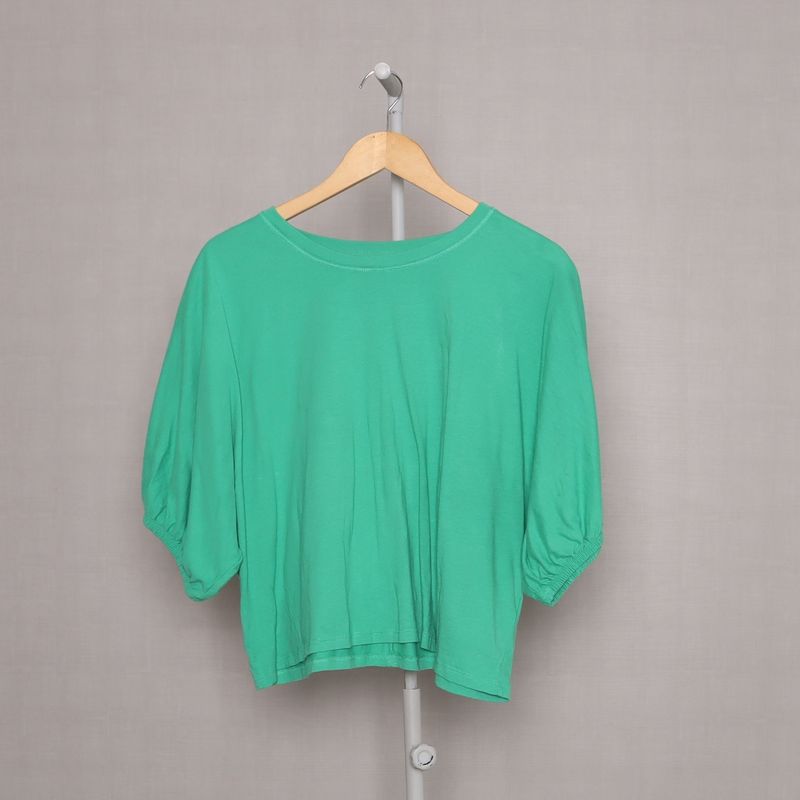 T Shirt Verde Zara Camiseta Feminina Zara Usado 88366841 enjoei