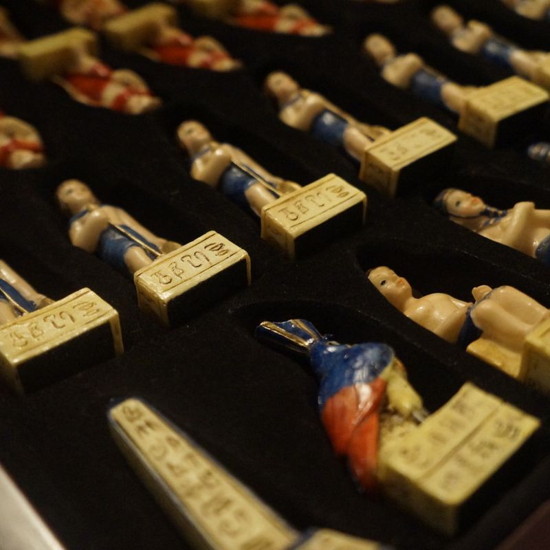 Tabuleiro de Xadrez de Luxo Egípcio, Jogo de Tabuleiro Louco Egípcio Nunca  Usado 50174744