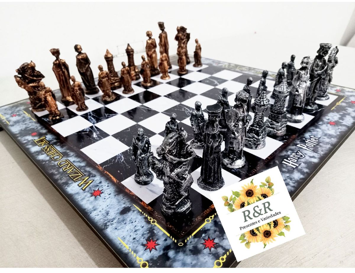 Jogo de xadrez harry potter  Produtos Personalizados no Elo7