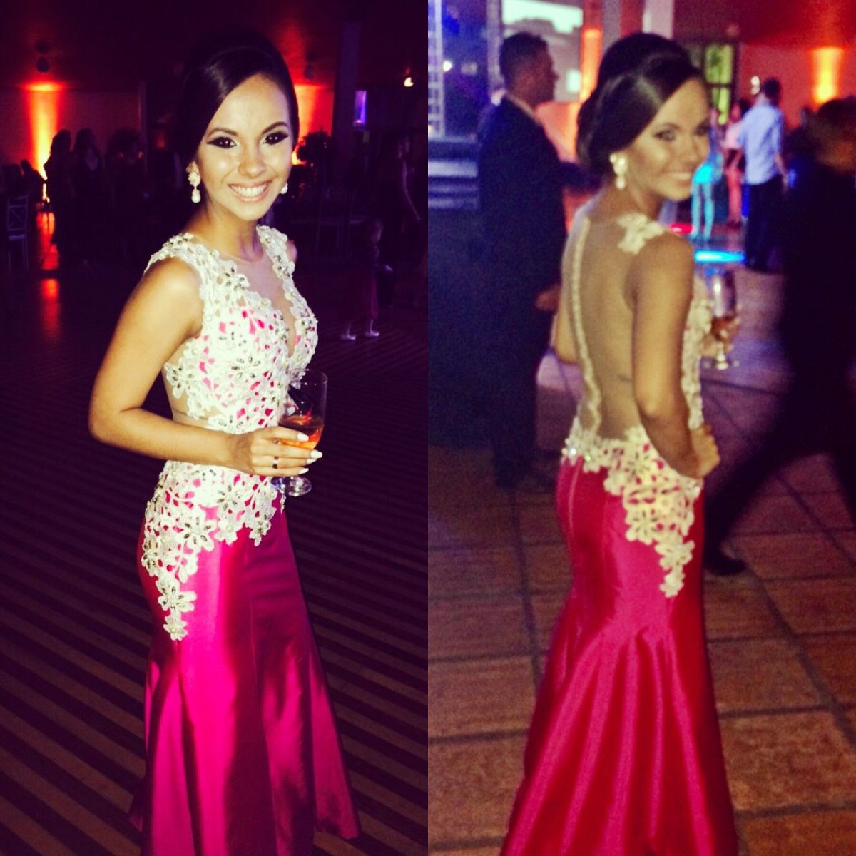 vestido de tafeta de seda