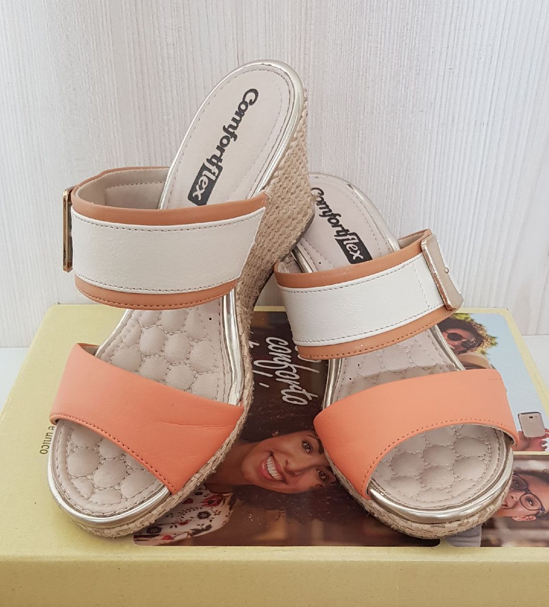 sandálias comfortflex 2019