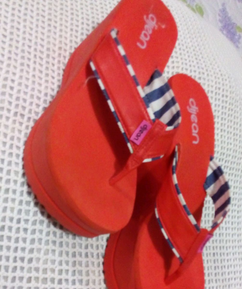 tamanco dijean vermelho