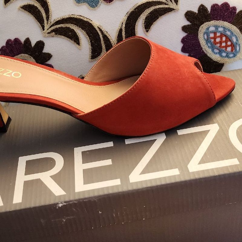 Tamanco Vermelho Arezzo Sand lia Feminina Arezzo Nunca Usado