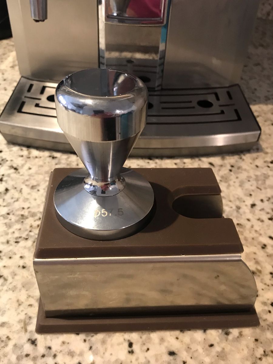 Tamper Inox 57/58mm com Suporte Café Espresso Eletrodoméstico Usado
