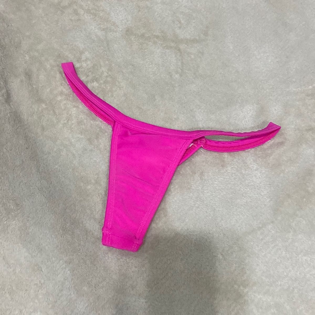 Tanga Rosa Moda Praia Feminina Nunca Usado 76474788 enjoei