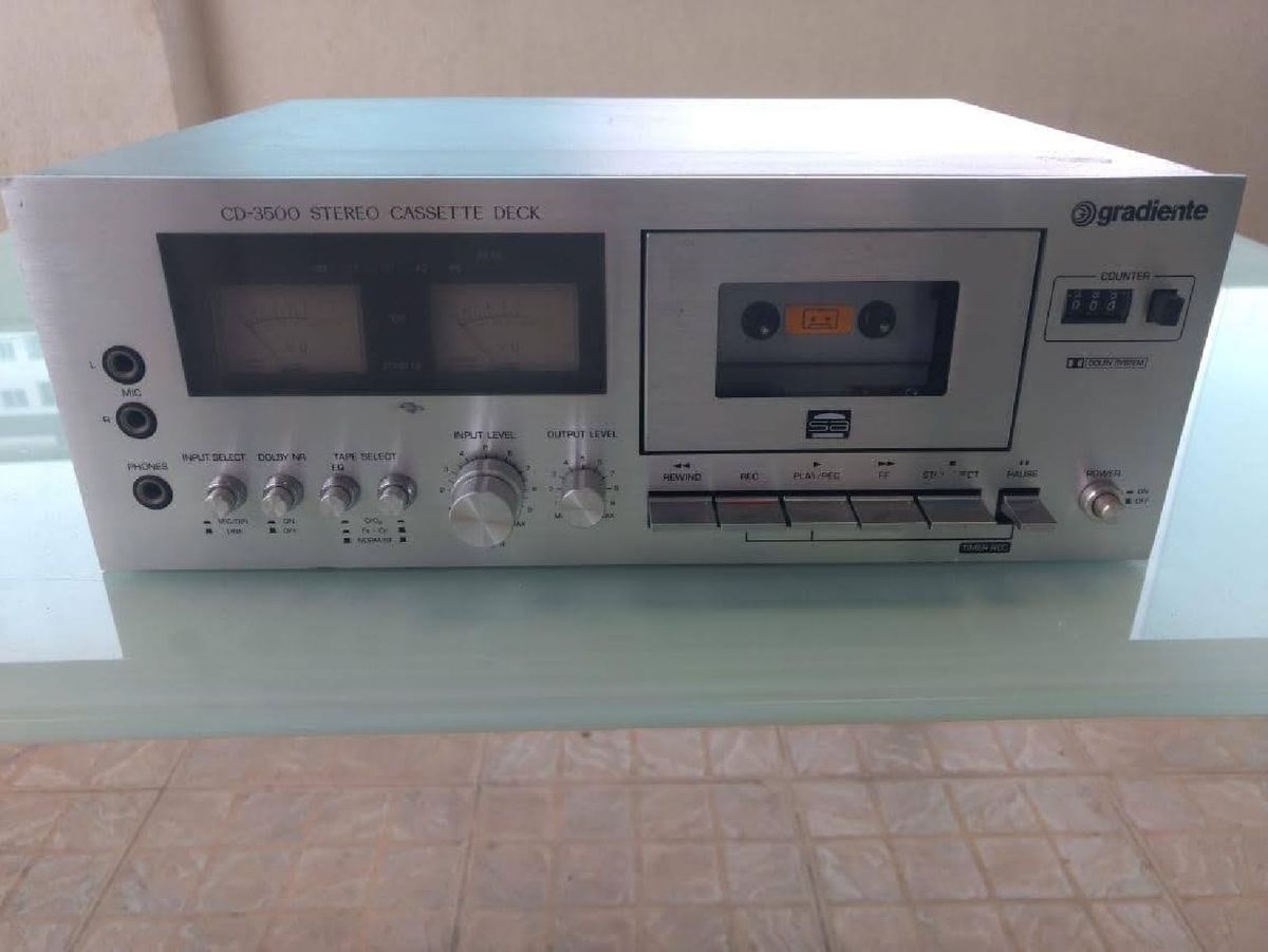 Tape Deck Gradiente Modelo Cd 3500 Item de Música Gradiente Usado 50100098 enjoei