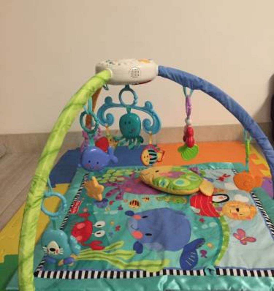 Tapete de Atividades Fundo do Mar Fisher Price Brinquedo para Bebês Fisher Price Usado