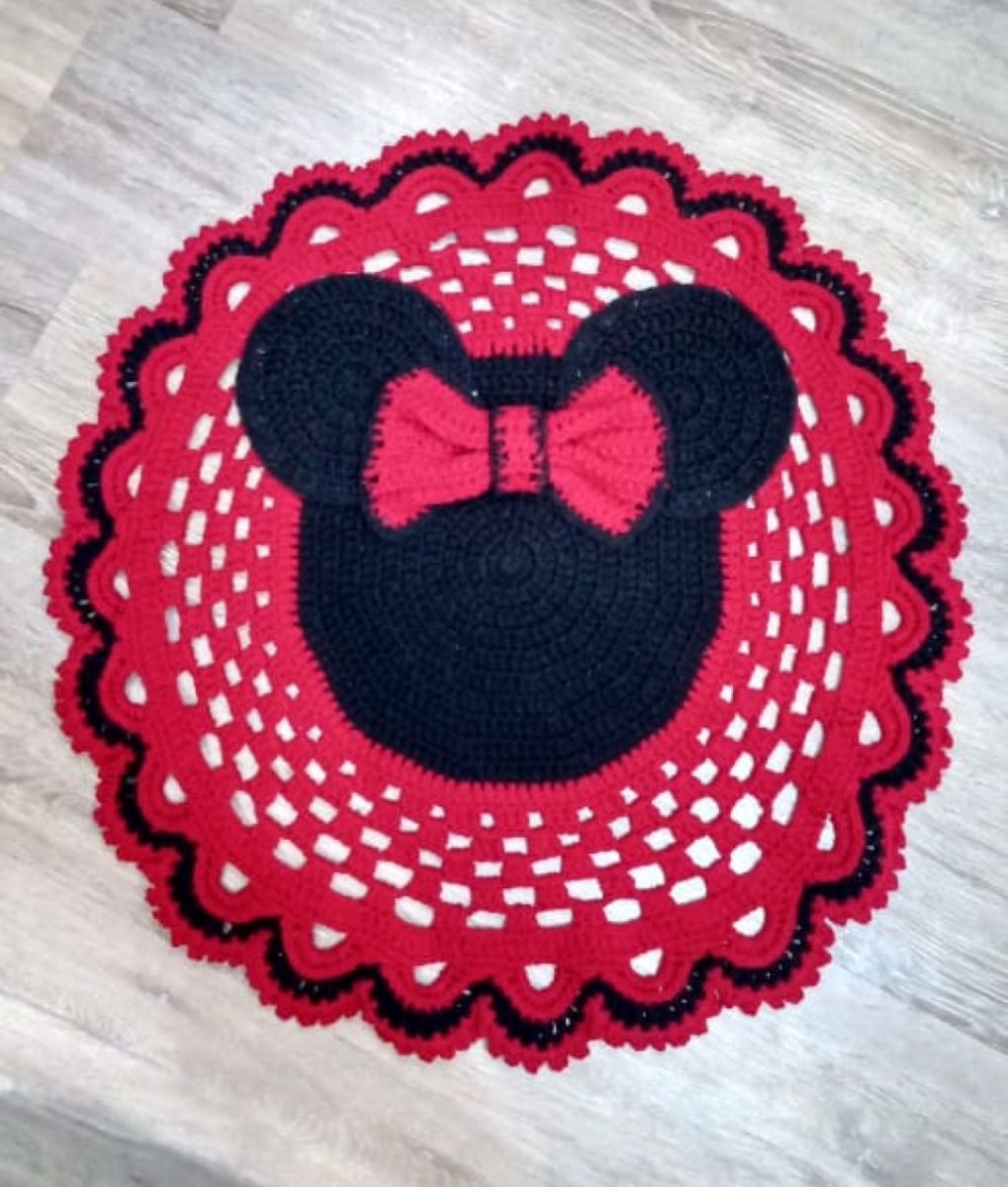 Vestido da best sale minnie de croche