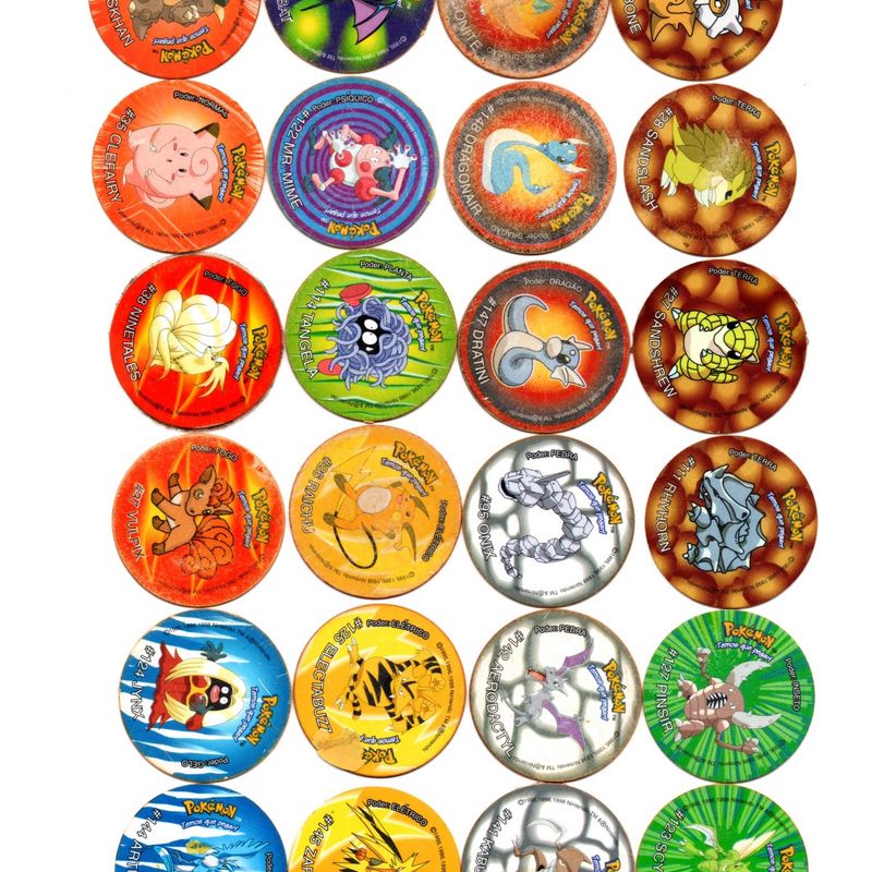 Pokémon Tazos- Tazos Attack 2, Tazos 3, Voa e Tazos League Amora