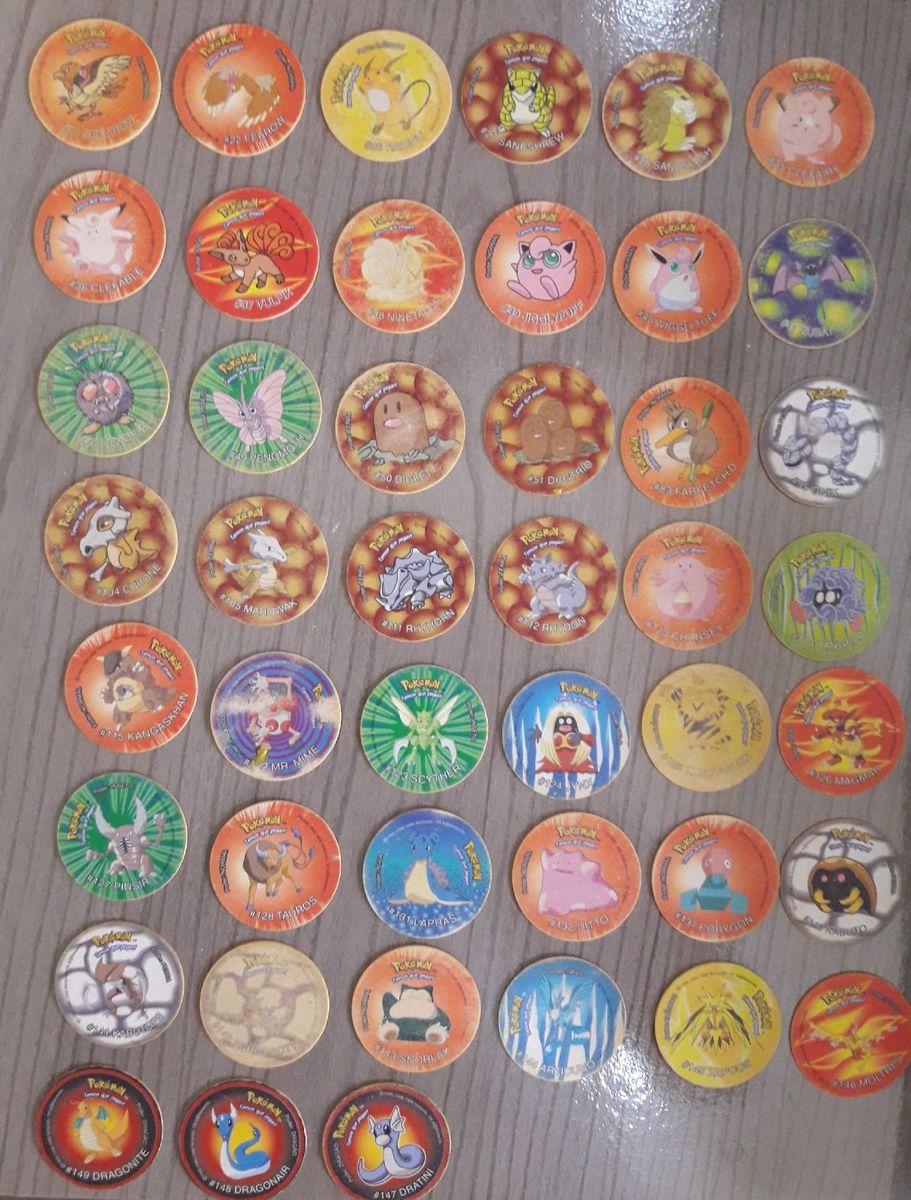 Tazos Pokemon, Brinquedo Elma Chips Usado 89333385