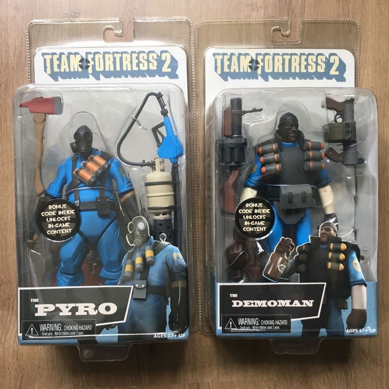 NECA Team Fortress2 デモマン Team Fortress 2 - Blue - Pyro &Amp; Demoman - Produto Importado