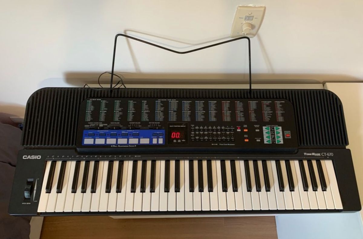 Teclado Casio Ct670 Tone Bank Item de Música Casio Usado 66588584