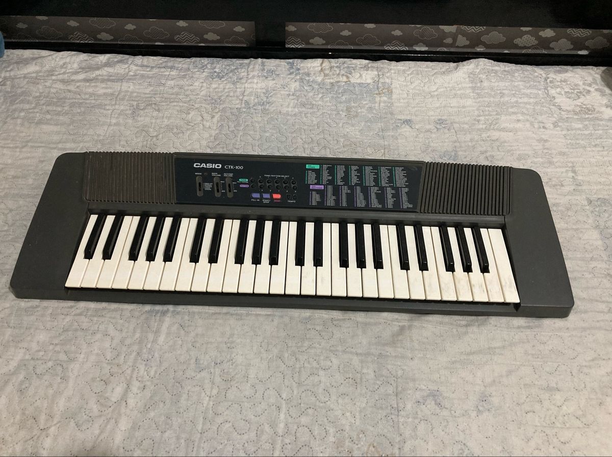 Teclado Casio Ctk100 com Fonte Item de Música Casio Usado 78067880