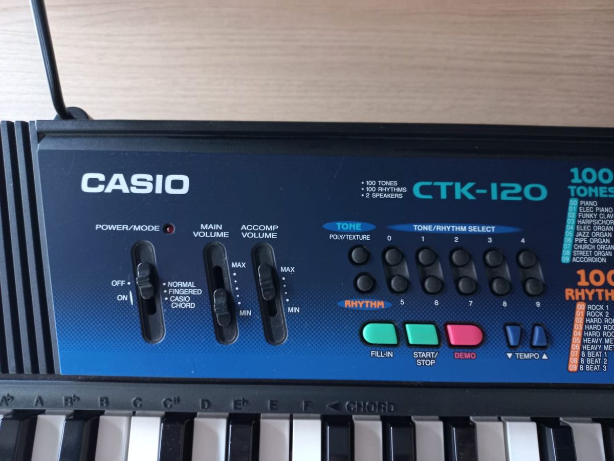 Teclado Casio Ctk 120 49 Teclas e 100 Sons e 100 Ritmos Item Info Eletro Casio Usado 80133498 enjoei