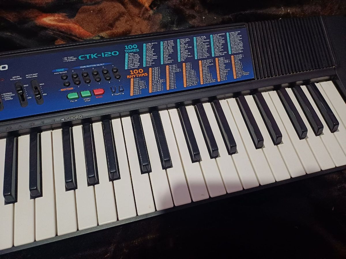 HOT Casio Ctk 120 Tone Teclado Casio Ctk-120 Casio Usado