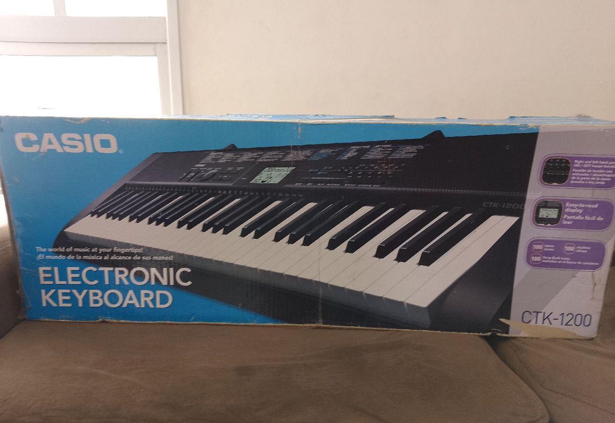 Teclado Casio Ctk-1200 (Semi-Novo) Item de Música Casio Usado
