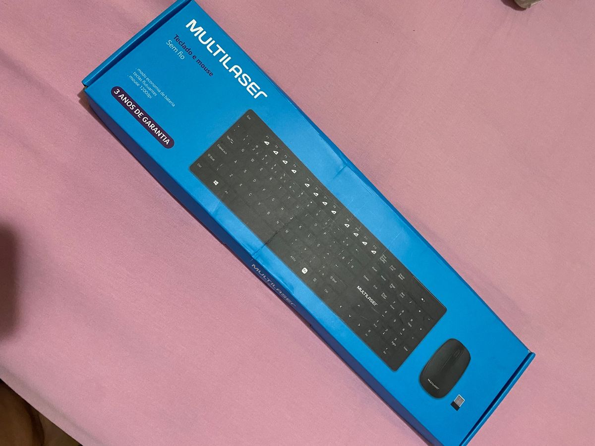 Teclado e Mouse Multilaser | Teclado p/ Computador Multilaser Usado ...