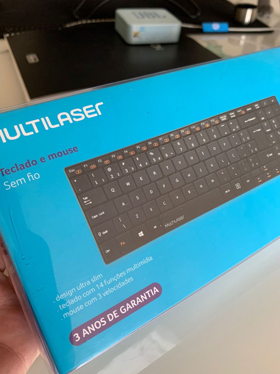Teclado e Mouse sem Fio Multilaser | Teclado p/ Computador Multilaser ...