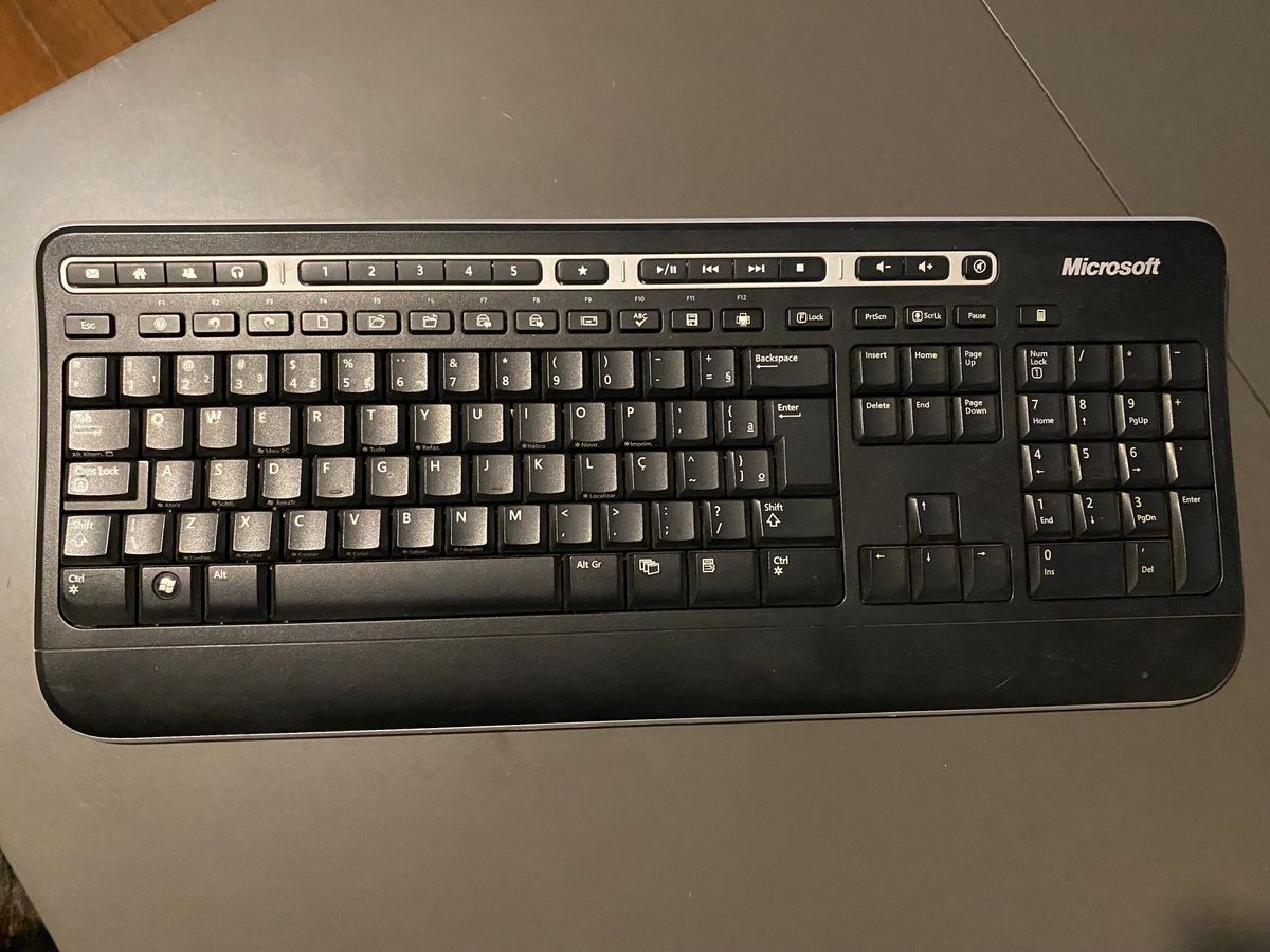 Teclado microsoft wireless keyboard 1000 teclado p computador