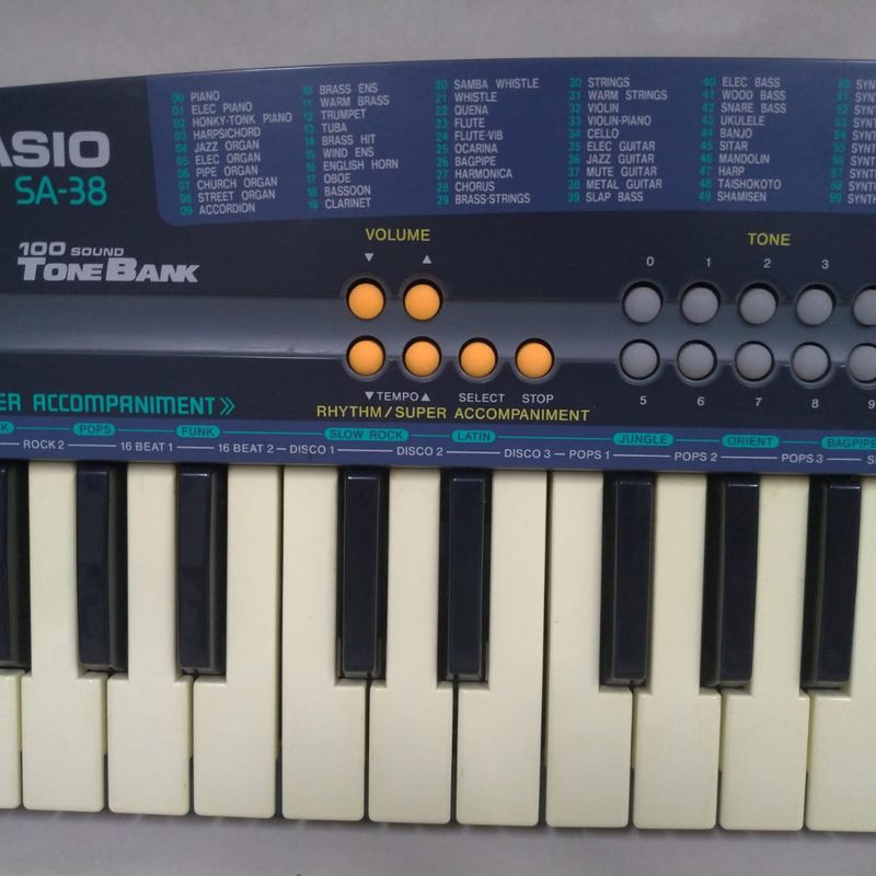 Teclado Musical Casio Sa 38 Casio Usado 85871547 enjoei