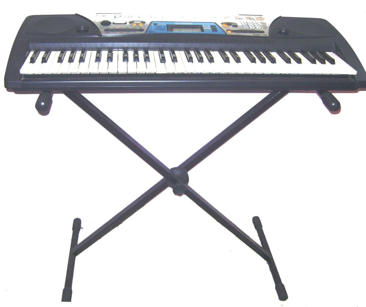 Teclado Yamaha Psr-170 + Pedestal | Item de Música Yamaha Nunca Usado