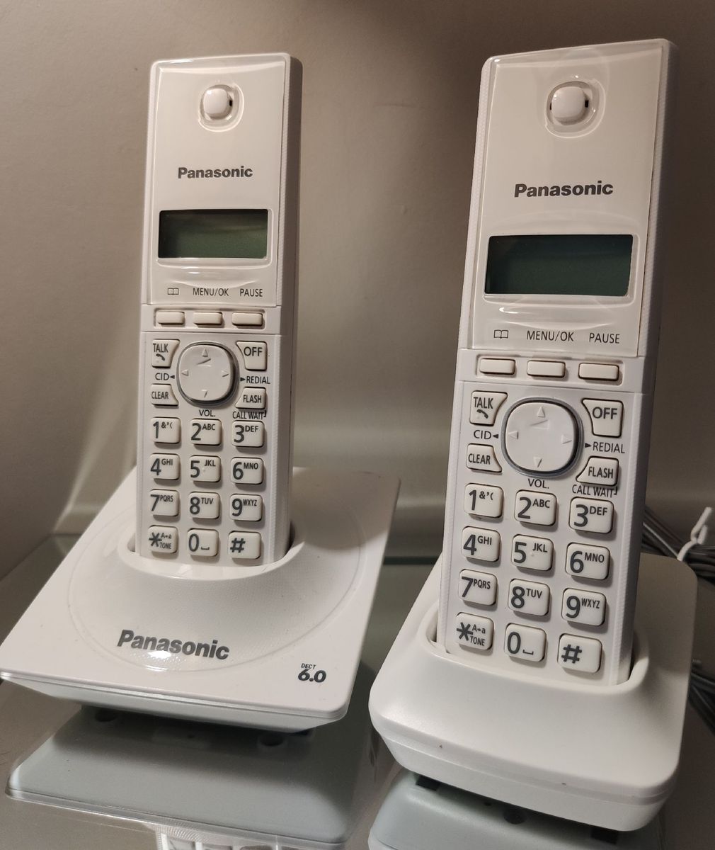 Telefone sem Fio Digital Panasonic Kx-tg1711lb com Ramal Pnlc1023 ...