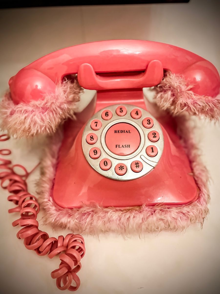 Telefone Vintage Rosa | Telefone Fixo China Usado 67347729 | enjoei