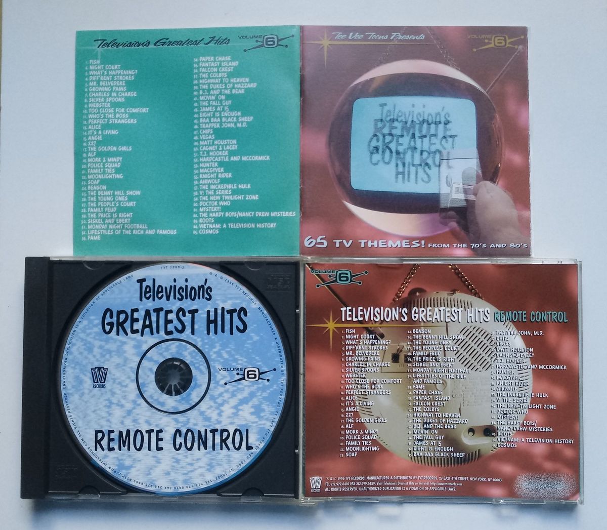 Television´s Greatest Hits Vol. 6 Cd Importado Remote Control 65 Tv ...