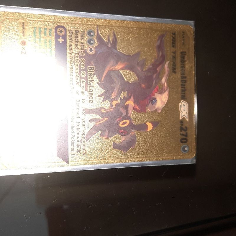Cartinha Pokemon Dourada Umbreon&darkrai | Item Info & Eletro Pokemon Usado  80277283 | enjoei