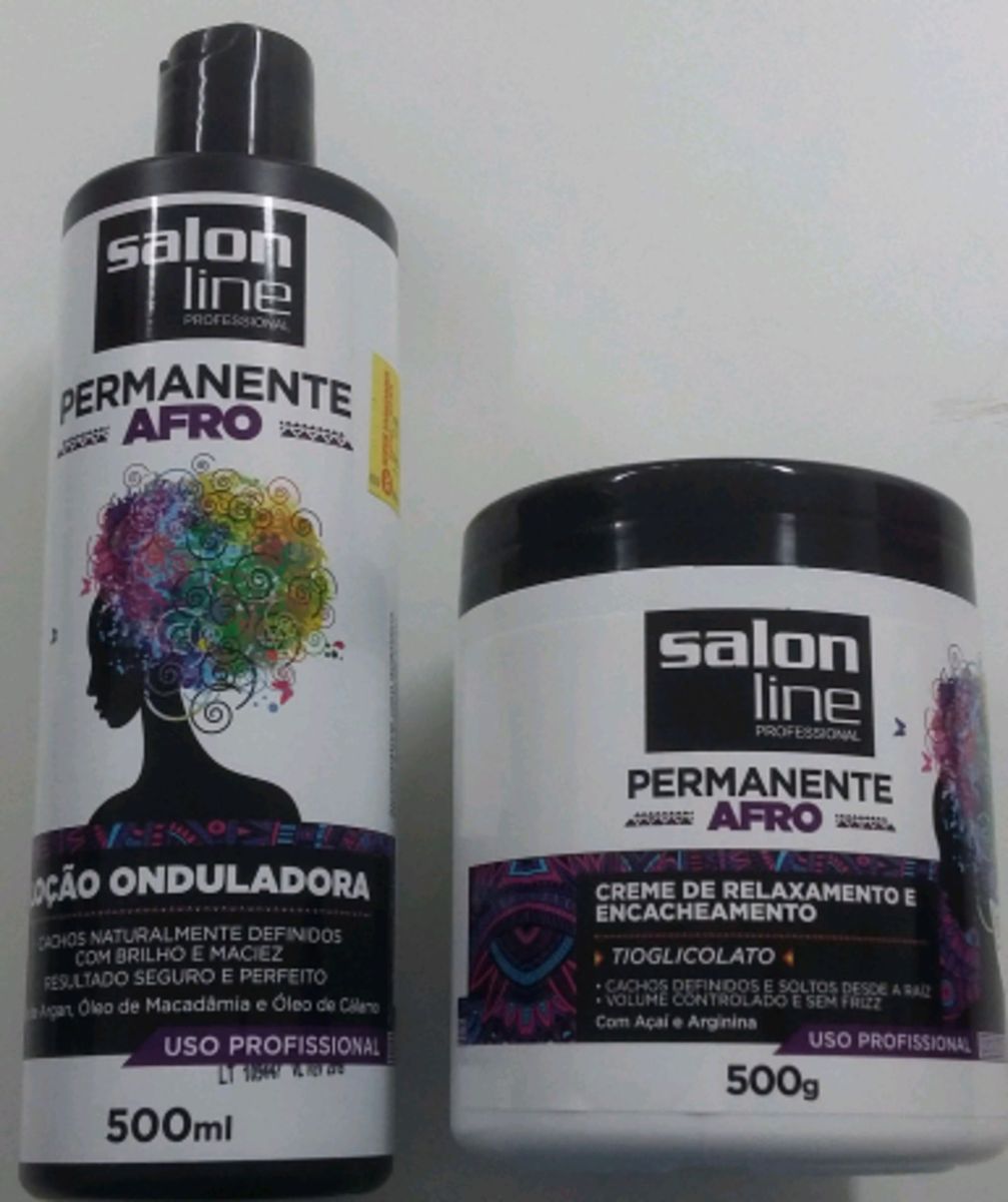 Tenha Cachos Perfeitos Com Afro Permanente Cosmetico Feminino Salon Line Nunca Usado Enjoei