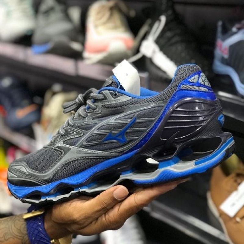 Mizuno wave clearance azul e cinza