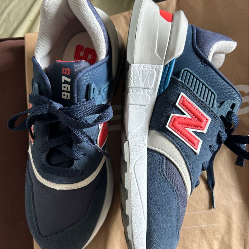 New balance 997 2024 azul e vermelho