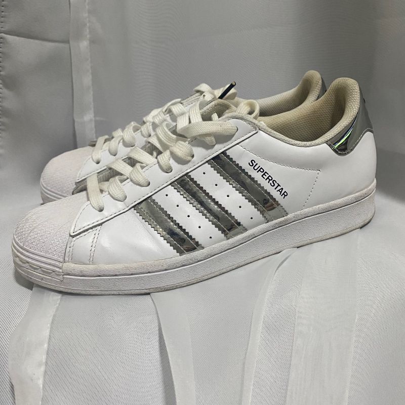 Tênis Adidas Superstar Feminino - Branco/Prata