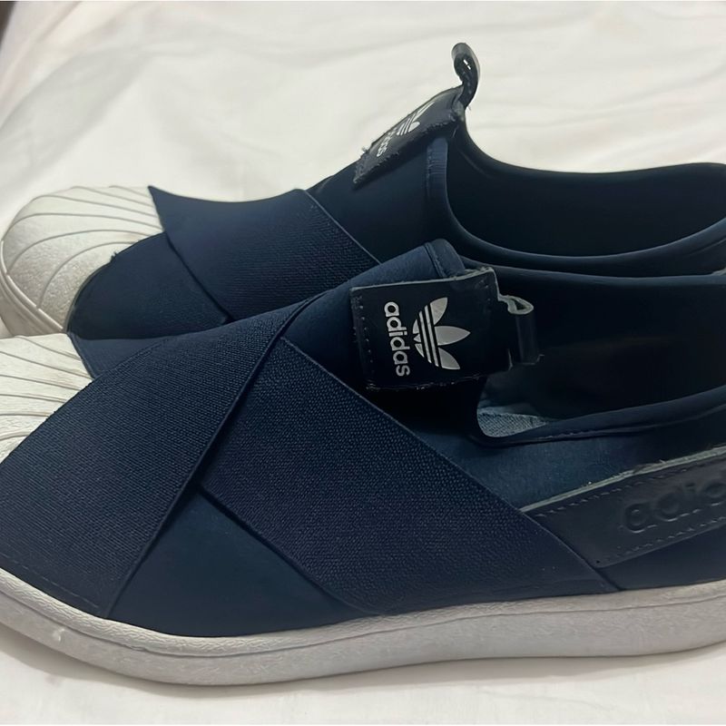 Tênis Adidas, Azul Marinho, Tamanho 38br, Adidas Usado
