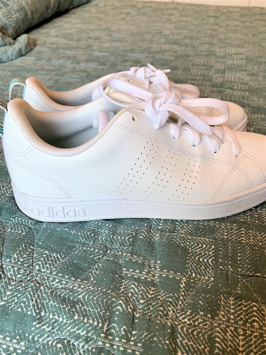 Tênis Adidas Branco e Verde - Modelo Raro - Unissex | Tênis Feminino ...