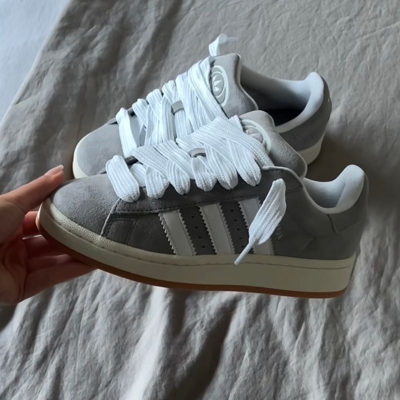 adidas gazelle silver green womens Adidas Campus 00s Grey Three/Cloud White/Off White – Stoked Boardshop main image 1