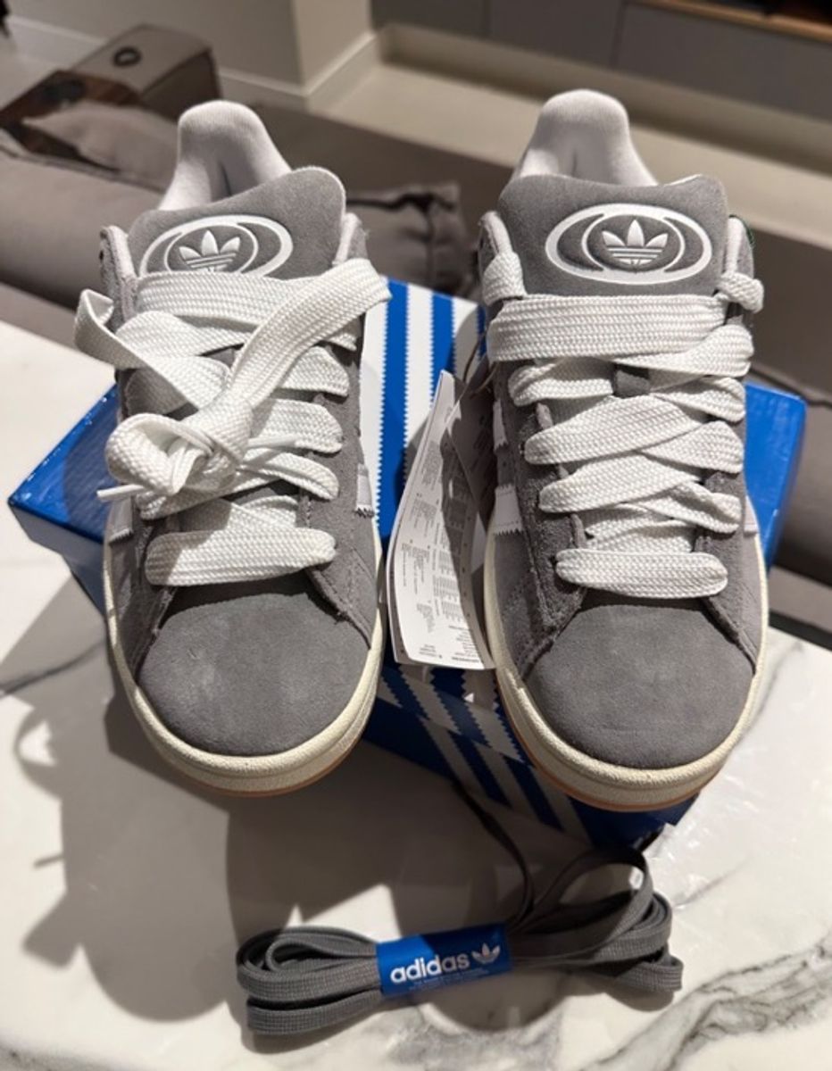 Tenis Adidas Campus Cinza Feminino Tenis Adidas Campus Cinza Feminino Adidas  Campus 00s Cinza E Branco, image size:932x1200