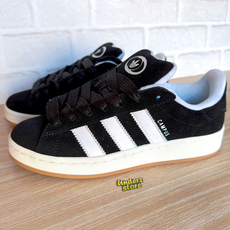 adidas gazelle silver green womens Tnis Adidas Campus 00s "Core Black Gum" Preto