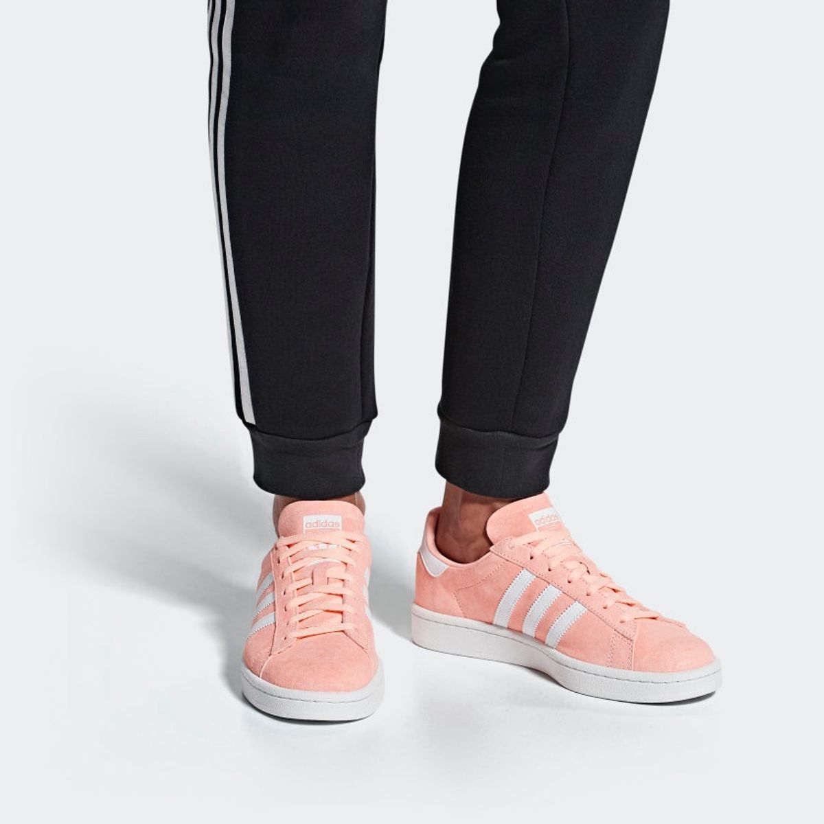 adidas branco couro feminino