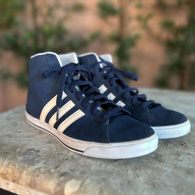 Adidas cano alto hot sale azul