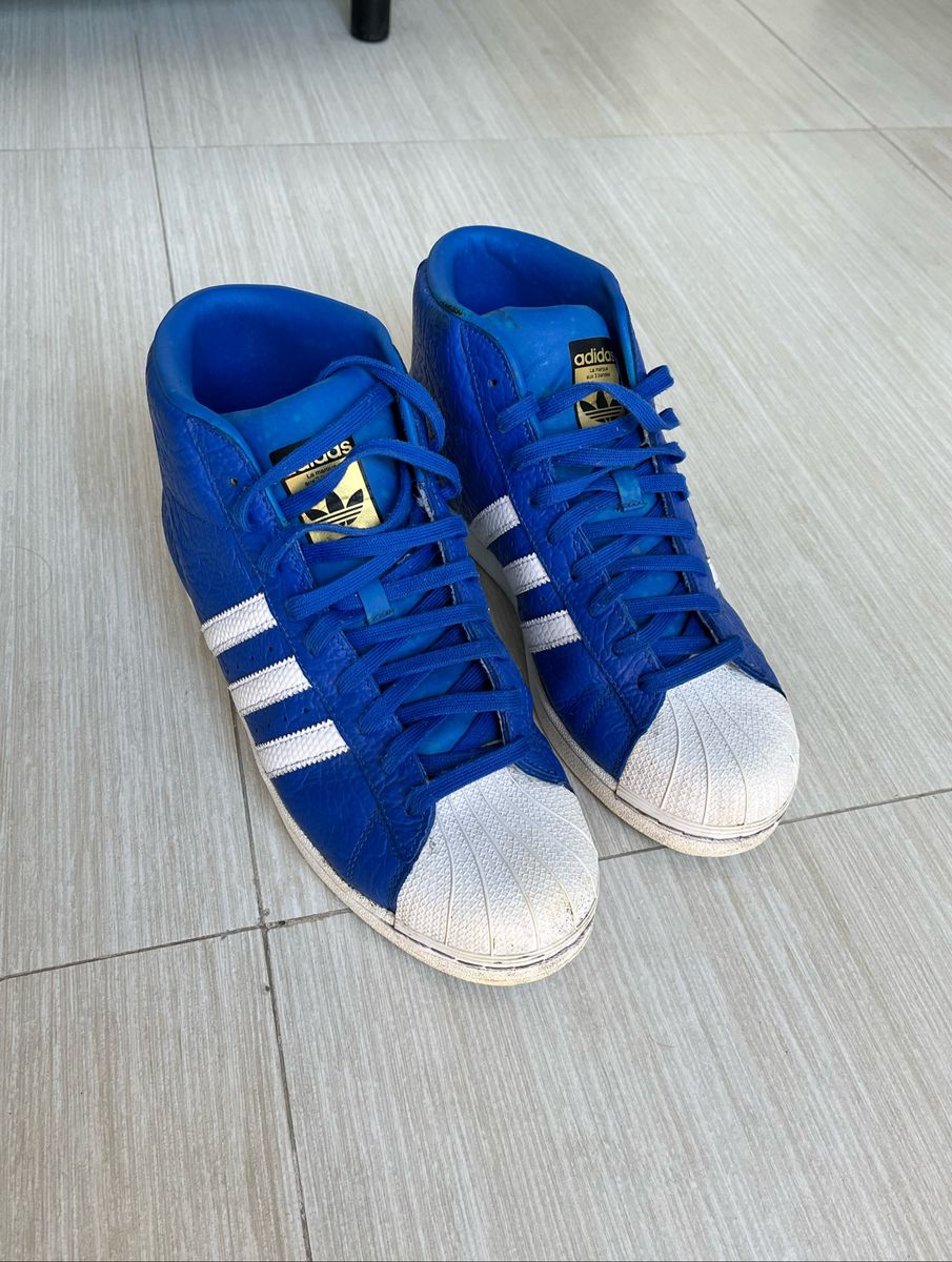 Adidas cano cheap alto azul