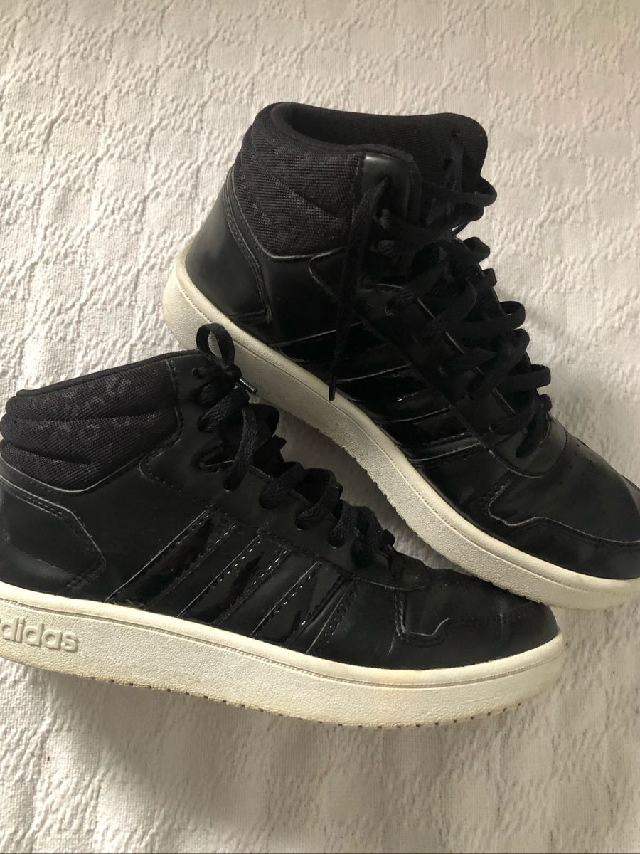 Tenis adidas cano hot sale alto preto feminino