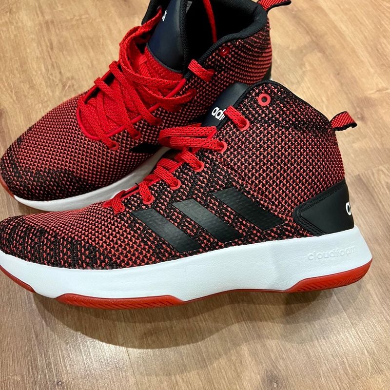 Tênis Adidas Cano Alto Vermelho e Preto, Tamanho 40 Tênis Masculino  Adidas Usado 88531707 enjoei